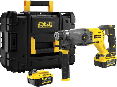 Перфоратор акумуляторний Stanley FatMax SDS-Plus, Li-Ion 18 В, 2.0 Дж, 5500 уд/хв, 1500 об/хв SFMCH900M22