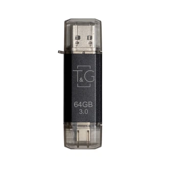Флеш-накопитель USB 3.0 64GB Type-C T&G 009 Star Series Black (TG009TC-64GBK3)