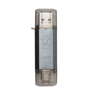 Флеш-накопитель USB 4GB Type-C T&G 009 Star Series Silver (TG009TC-4GSL)