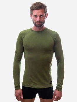 Термолонгслів чоловічий Sensor Merino DF LS SM11M-safari-S оливковий