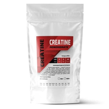 Креатин моногидрат Creatine Monohidrate 99,7% порошковый на 200 порций 1 кг Без вкуса (14-125-cre-1)