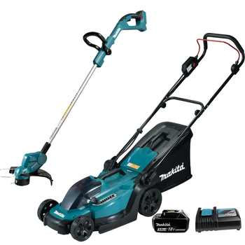 Газонокосилка аккумуляторная Makita DLM330Z и триммер аккумуляторный Makita DUR193RF (комплект)