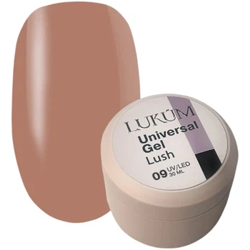 Універсальний твердий гель LUKUM Universal Gel №09 Lush 30 мл