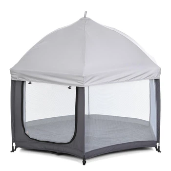 Дитячий намет для вулиці та будинку MR 1515 Platinum Grey графітовий, манеж-намет