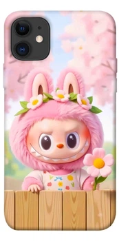 TPU чохол Demsky Labubu flower для Apple iPhone 11 (6.1")