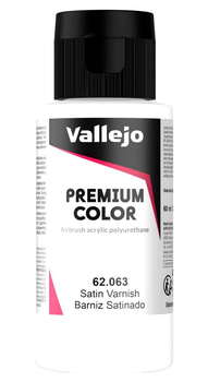 Lakier akrylowy Vallejo Premium Color Satin Varnish 60 ml 62063 (8429551620635)