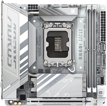 Mатеринська плата Gigabyte B860I AORUS PRO ICE s1851 Intel B860 mini-ITX 2xM.2 HDMI/DP/TB4(USB -C) 2.5 GbE LAN