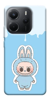 TPU чохол Demsky Labubu blue для Xiaomi Redmi Note 14 4G (Int. version)
