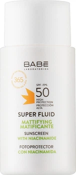Солнцезащитный супер флюид SPF 50 с матирующим эффектом BABE Laboratorios Super Fluid SPF50 Mattifying, 50 мл