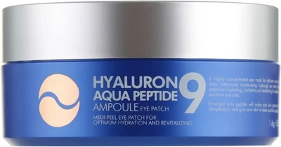 Гідрогелеві патчі глибокого зволоження з пептидами — Medi peel Hyaluron Aqua Peptide 9 Ampoule Eye Patch, 60