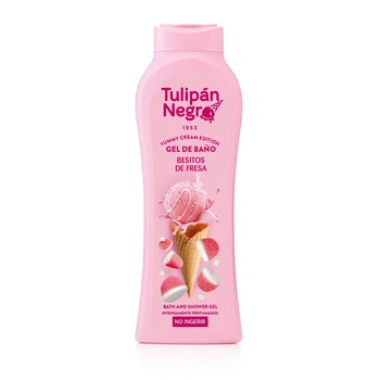 Гель для ванни та душу з ароматом солодкої полуниці — Tulipan Negro Yummy Cream Edition Strawberry Kisses Bath