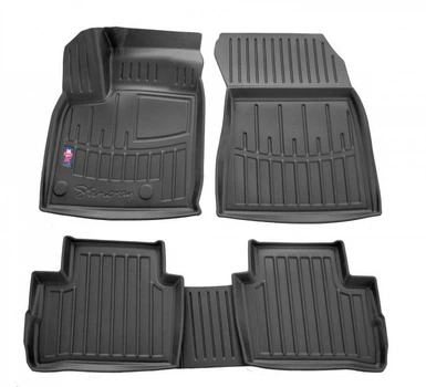 Коврики в салон Nissan Qashqai J12 e-power 2021-, с бортом, полиуретан, 5шт, Stingray, 5014165