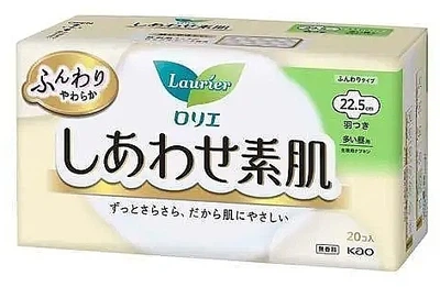Гигиенические прокладки, 20 шт. - KAO Laurier Happy Skin Heavy Day Use 20шт (1261031-1351484891-2)