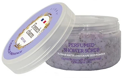 Парфюмерный очищающий скраб для тела - Liora French Charm Flowers Of Provence Perfumed Shower Scrub 335ml (1277587-538220915-2)