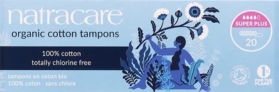 Тампоны , 20 шт - Natracare Tampons Super-plus 20шт (810666-31163335)