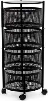 Regał Homla ROBUS metalowy 34 x 34 x 75 cm Black (5904183894508)
