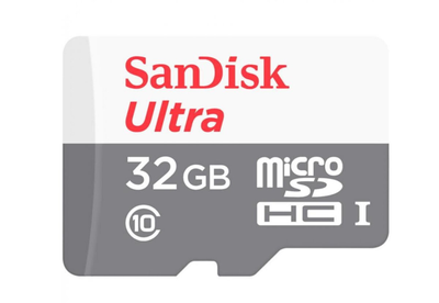 Карта пам'яті microSDHC (UHS-1) SanDisk Ultra 32Gb class 10 A1 (100Mb/s) (adapter SD) (SDSQUNR-032G-GN3MA)