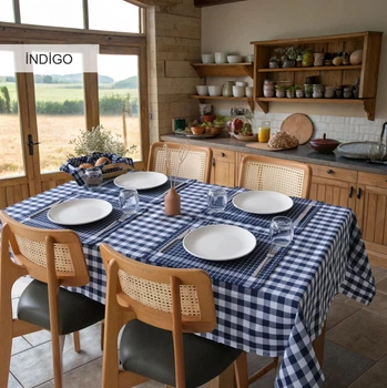 Скатертина з серветками Istanbul Piknik Set 140 х 180 см Happy Days Indigo