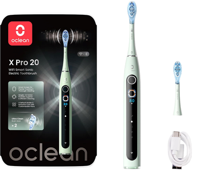 Електрична зубна щітка Oclean X Pro 20 Electric Toothbrush Green
