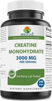 Добавка премиум-класса моногидрат креатина Brieofood Creatine Pills 3000 mg 240 таблеток