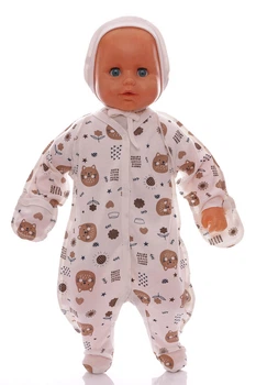 Человечек с шапкой и царапками интерлок Babykroha кошечка с цветочками белый 62 см (54090)