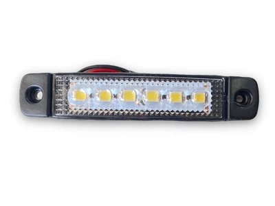 Світлодіодний ліхтар габаритний Білий 12-24V 6 Led