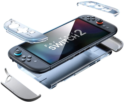 Чехол JSAUX PC0119A для Nintendo Switch 2 Прозрачный (6126755803434)
