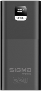 УМБ Sigma mobile X-power SI30A6QLX 30000 mAh PD65W Black (4827798835111)