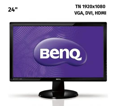 Монитор 24” Benq G2420HD TN 1920x1080 Full HD DVI, VGA, HDMI (MBG2420HD_A) Б/У