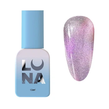 Гель-лак Luna Color Cat Eye Magic Globe 253 фіолетовий з шиммером вітражний 13 мл