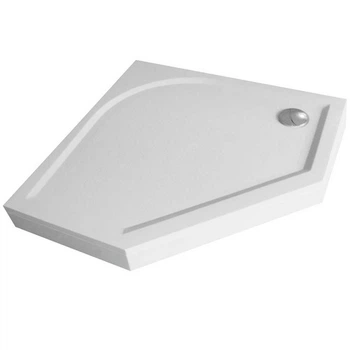 Поддон для душевой кабины DEVIT Universal 90x90x13.5см пятиугольный искусственный камень c сифоном белый FTR4209
