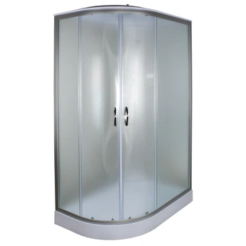 Душевой бокс BRAVO c поддоном правосторонний Rega L120FFSR 120x80x215см матовый витраж 4 мм профиль сатин 000029099