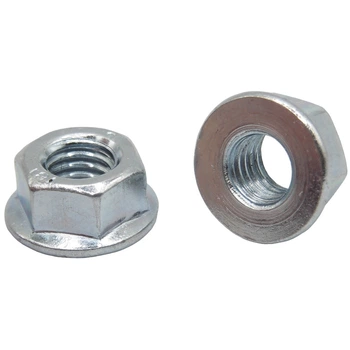 Гайка М10 DIN6923 шестигранная с фланцем, кл.проч. 6 цинк К Steelfix 15 шт (116455)