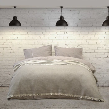 Покривало Lotus Home - Premium Stripe коричневий 190*225 (svt-2000022342728)