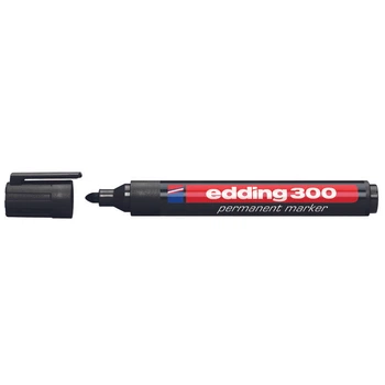 Маркер перманентний Edding e-300 1,5-3мм круглий чорний (10) /e-300/01/