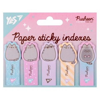Стікер-закладки YES 55x22мм 5х20арк. 170417 паперові, Pusheen (24) (170417)