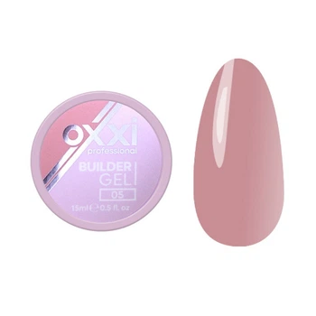 Гель для наращивания Oxxi Professional Builder Gel 05 теплый нюдово-розовый 15 мл