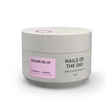 Гель строительный Nails Of The Day Builder Gel 04 розовый 15 мл