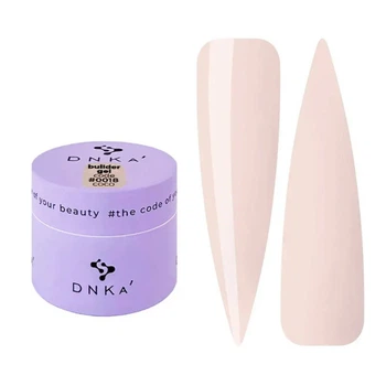 Гель для моделирования DNKa Builder Gel Powerful Women 0018 Coco нежный молочно-персиковый крем 15 мл