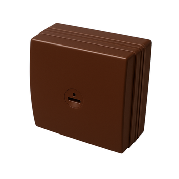 Коробка распределительная 75,5х75,5х34мм ABS пластик коричневый [00677B] In-liner Classic SDMN БДК