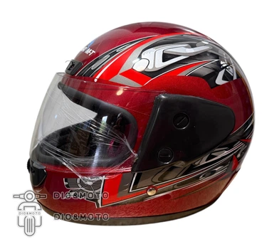 Шлем закрытый HF-101 Q23-R красный KUROSAWA M-T (Size M )