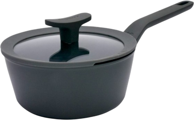 Ківш BergHOFF Leo Basic з кришкою чорний 1.1 л (5413821374284)