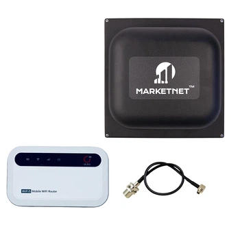 Комплект 4G LTE Wi-Fi роутер Olax MF985 + Панельная антенна MARKETNET Square 18 dBi 824-960 МГц/1700-2700 МГц