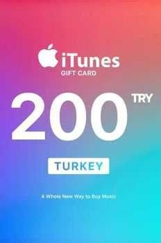 Подарункова карта iTunes Apple/App Store Gift Card на суму 200 TL (TRY), (Регіон Туреччина)