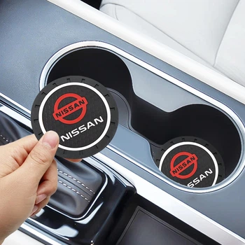 Килимки в підстаканник антиковзаючі Nissan 7см 2шт