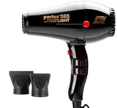 Фен Parlux 385 Power Light Ionic & Ceramic Black (8021233124013) (955555904984091) - Уцінка