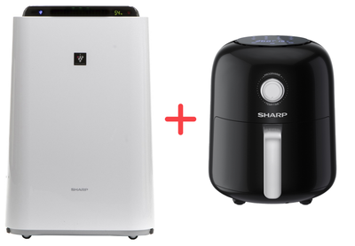 Очиститель воздуха Sharp KC-D50EUW+ Мультипечь Sharp AF-GS404AE-B в подарок!