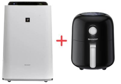 Очиститель воздуха Sharp KC-D60EUW+ Мультипечь Sharp AF-GS404AE-B в подарок!