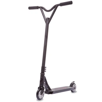 Самокат трюковый с алюминиевыми колесами 4.4 кг d колес-10 см XINZ STUNT SCOOTER чорный XZ-120