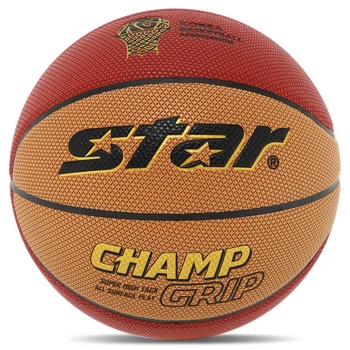 Мяч баскетбольный Star Champ Grip 4277C для зала и улицы (Indoor/Outdoor) размер 7 Brown-Orange
